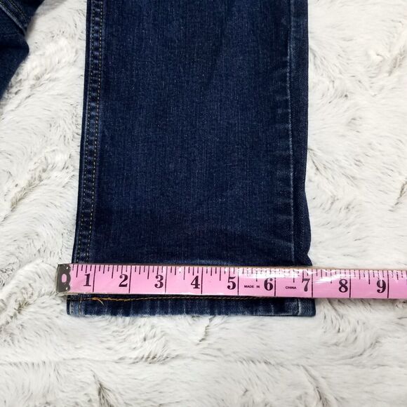 Levis jeans Mens 31×30 Blue 514 Straight Denim Relaxed Dark Wash - Picture 5 of 12